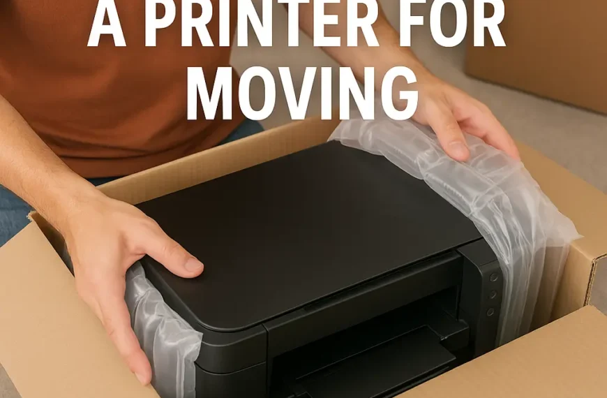 how to pack a printer for moving