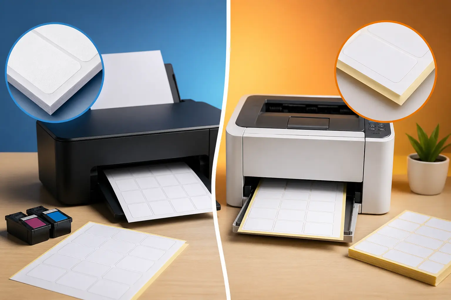 can i use inkjet labels in laser printer
