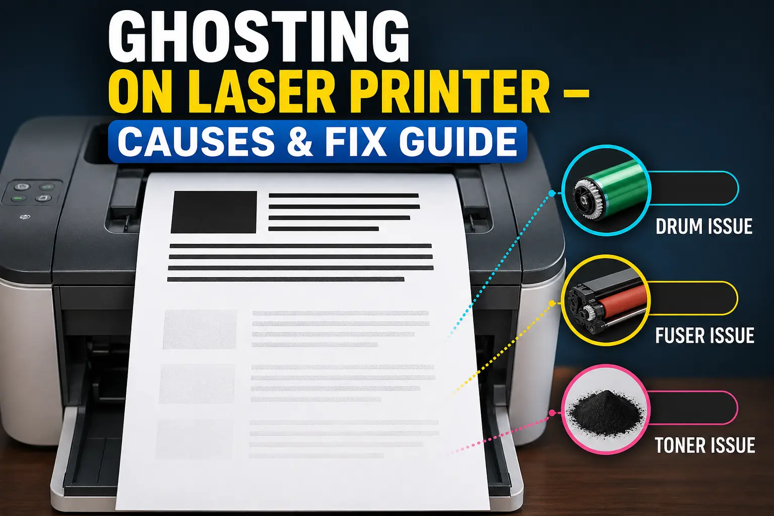 Ghosting on laser printer