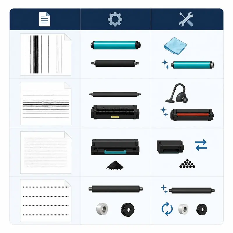 Why Is My Laser Printer Printing Streaks? (Simple Fix Guide) 3 Quick Diagnosis What Your Streak Pattern Says About the Problem