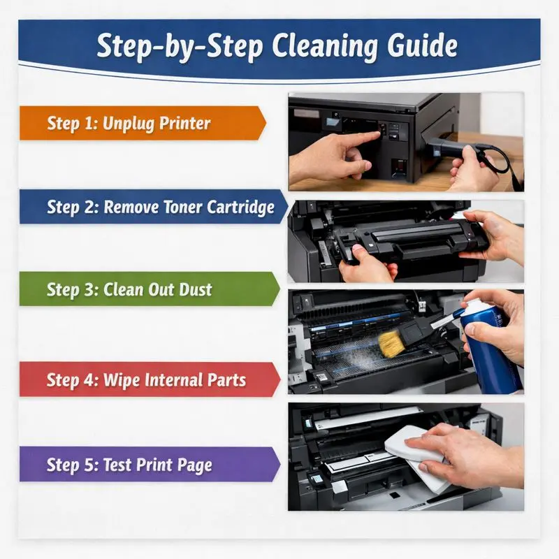 How to clean a laser printer? 4 How to clean a laser printer
