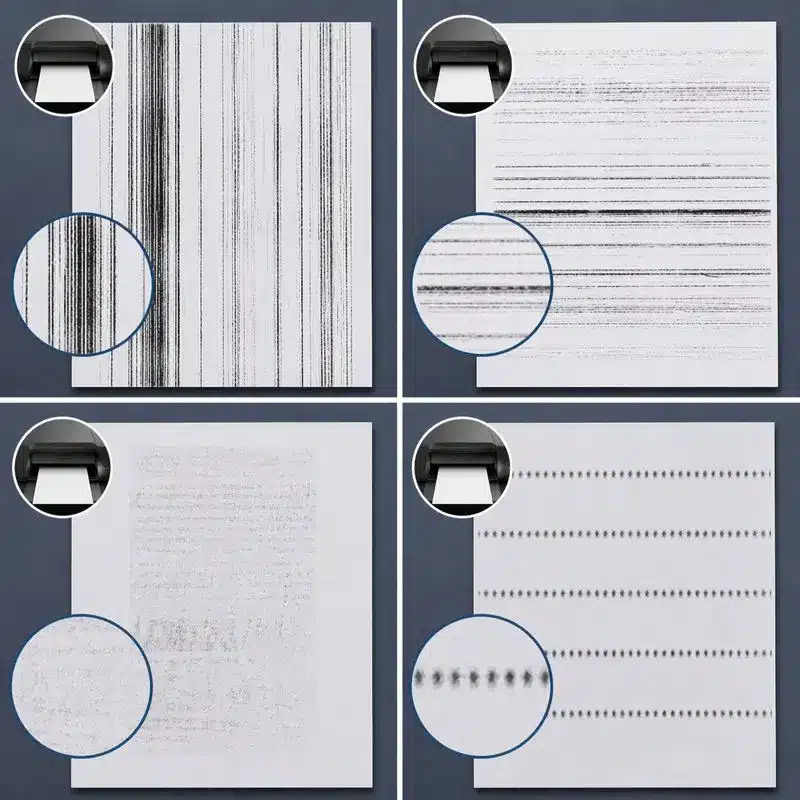 laser printer printing streaks​