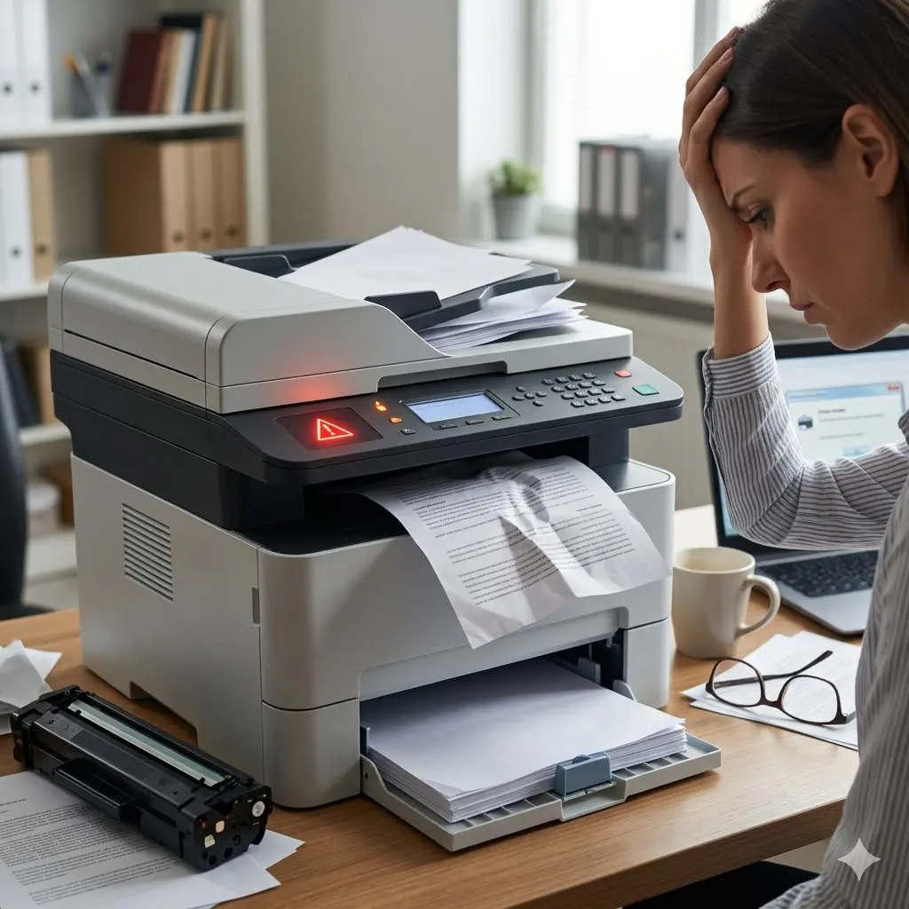 troubleshoot laser printer