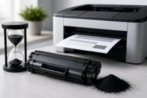 does laser printer toner dry out