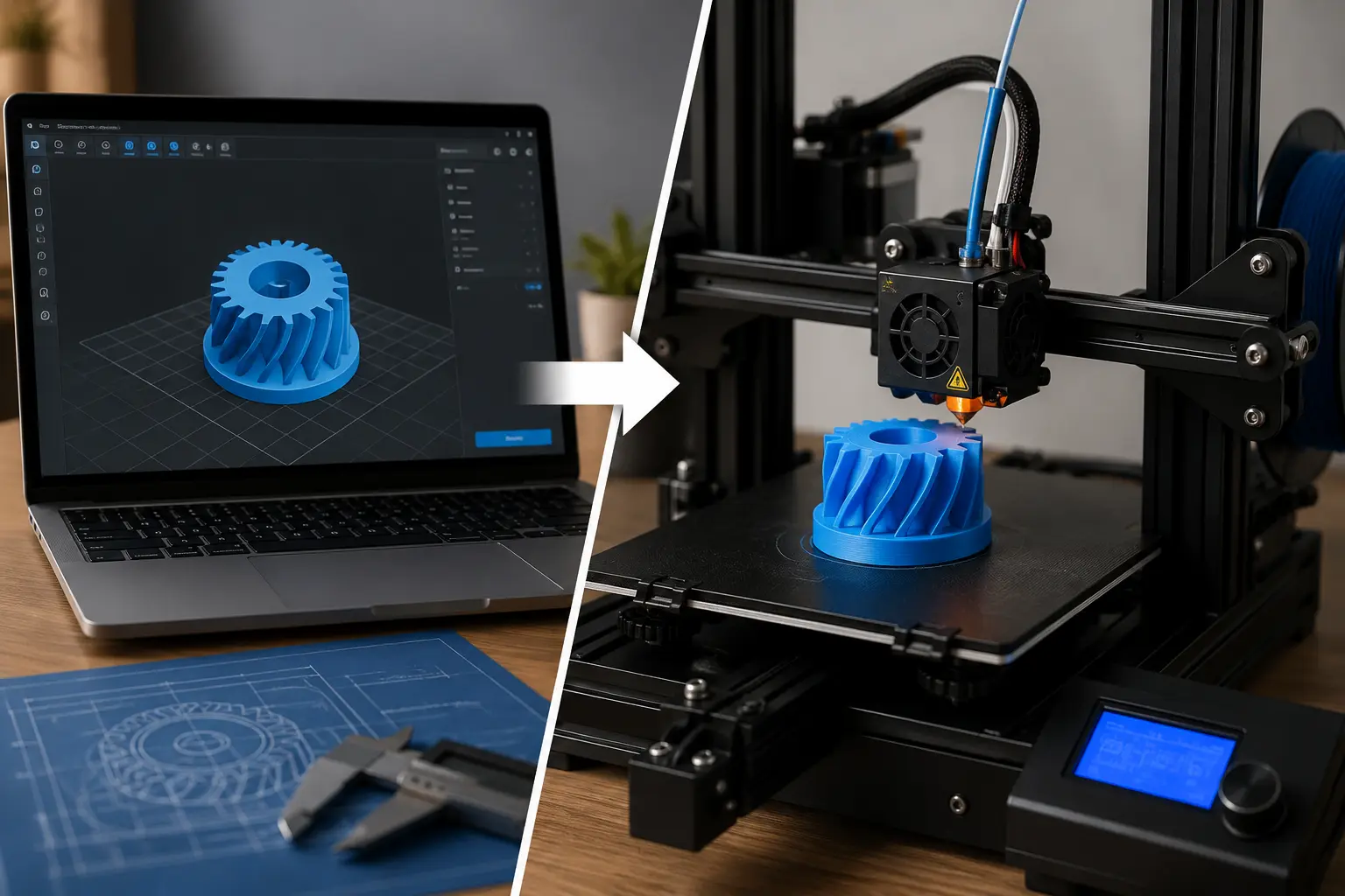 how does a 3d printer work step by step