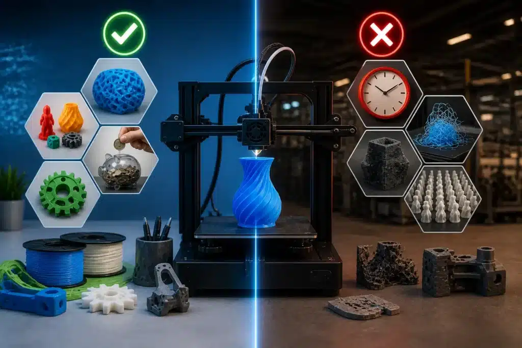 What Is a 3D Printer? Complete Guide (How It Works) 4 Pros and Cons of 3D Printing (Honest Breakdown)
