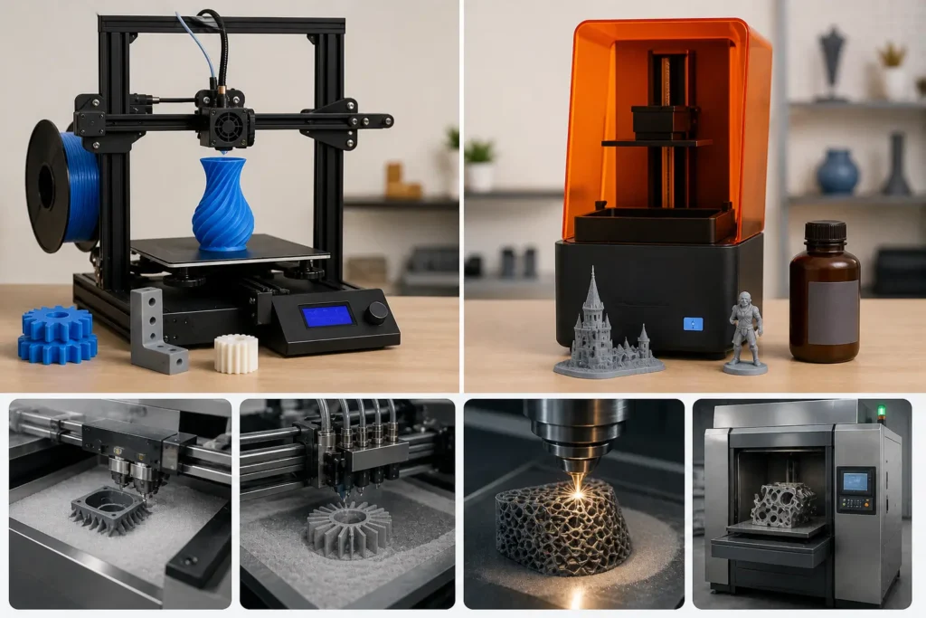 What Is a 3D Printer? Complete Guide (How It Works) 3 Types of 3D Printers (Beginner-Friendly Overview)
